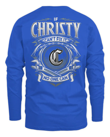CHRISTY AP81-K4-626 - Personalized Ahmed Quote Apparel “If Ahmed Can't Fix It, No One Can” - Men's Long Sleeved T-Shirt - Royal