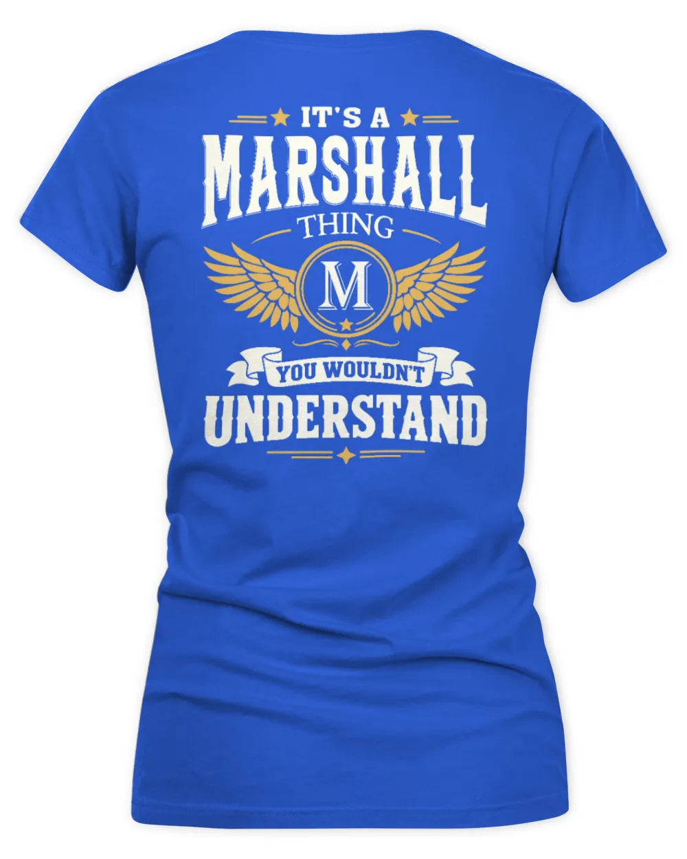 MARSHALL KT06-M008 It’s a [NAME] Thing – You Wouldn’t Understand | Personalized Vintage T-Shirt - Women's V-Neck T-Shirt - Royal