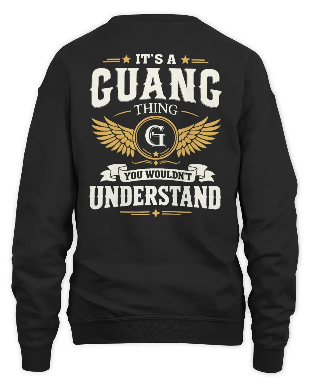 GUANG KT06-M008 It’s a [NAME] Thing – You Wouldn’t Understand | Personalized Vintage T-Shirt - Unisex Sweatshirt - Black