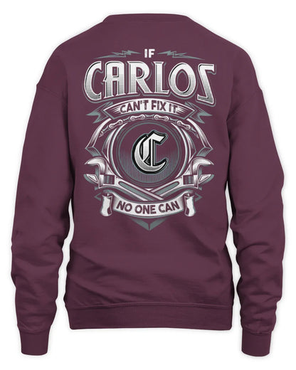 CARLOS AP81-K4-626 - Personalized Ahmed Quote Apparel “If Ahmed Can't Fix It, No One Can” - Unisex Sweatshirt - Maroon