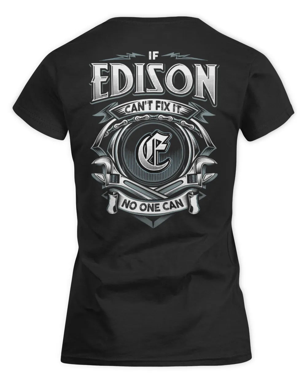 EDISON AP81-K4-626 - Personalized Ahmed Quote Apparel “If Ahmed Can't Fix It, No One Can” - Women's Standard T-Shirt - Black