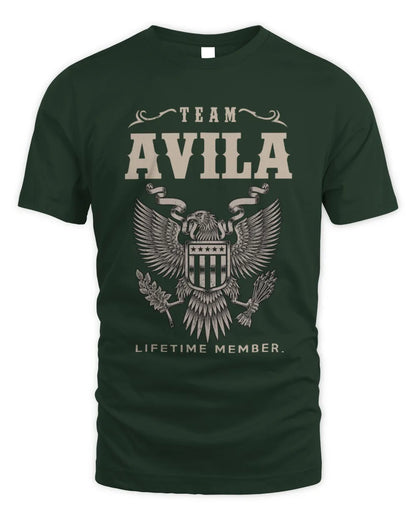 AVILA TP06-K82 – Personalized Classic Style Apparel “Team NAME Lifetime Member” - Unisex Standard T-Shirt - Forest Green