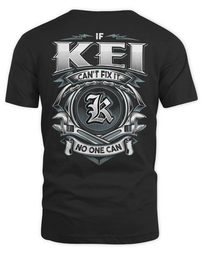 KEI AP81-K4-626 - Personalized Ahmed Quote Apparel “If Ahmed Can't Fix It, No One Can” - Unisex Standard T-Shirt - Black
