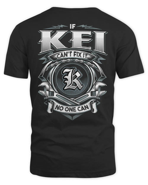 KEI AP81-K4-626 - Personalized Ahmed Quote Apparel “If Ahmed Can't Fix It, No One Can” - Unisex Standard T-Shirt - Black