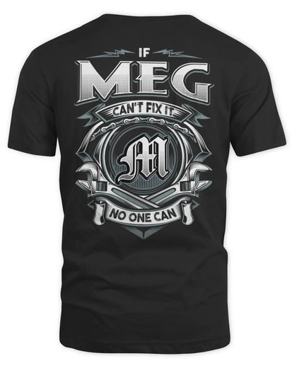 MEG AP81-K4-626 - Personalized Ahmed Quote Apparel “If Ahmed Can't Fix It, No One Can” - Unisex Standard T-Shirt - Black