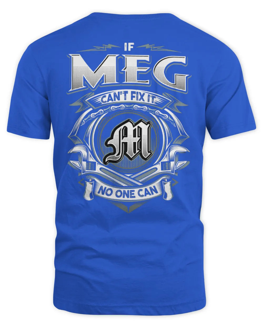 MEG AP81-K4-626 - Personalized Ahmed Quote Apparel “If Ahmed Can't Fix It, No One Can” - Unisex Standard T-Shirt - Royal
