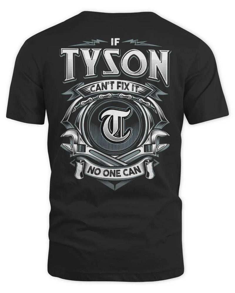 TYSON AP81-K4-626 - Personalized Ahmed Quote Apparel “If Ahmed Can't Fix It, No One Can” - Unisex Standard T-Shirt - Black