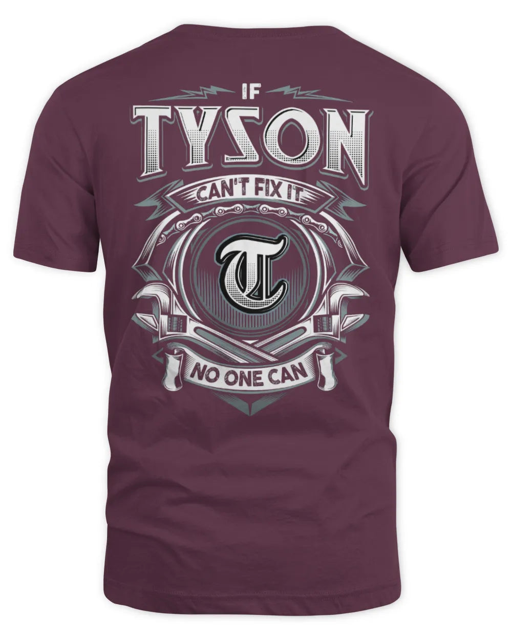 TYSON AP81-K4-626 - Personalized Ahmed Quote Apparel “If Ahmed Can't Fix It, No One Can” - Unisex Standard T-Shirt - Maroon