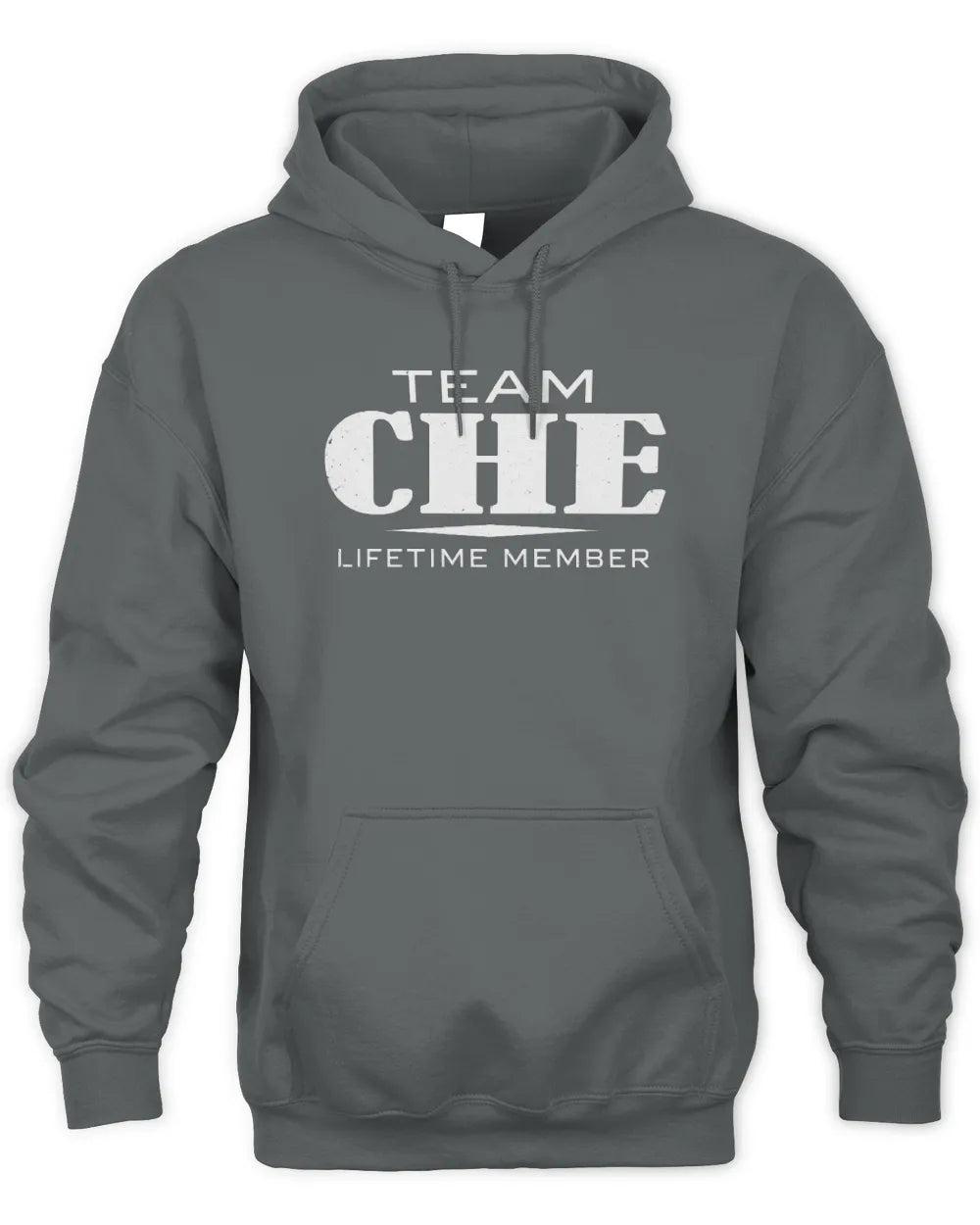 CHE BL62-K4-128 - Personalized “Team NAME Lifetime Member” - Unisex Hoodie - Charcoal