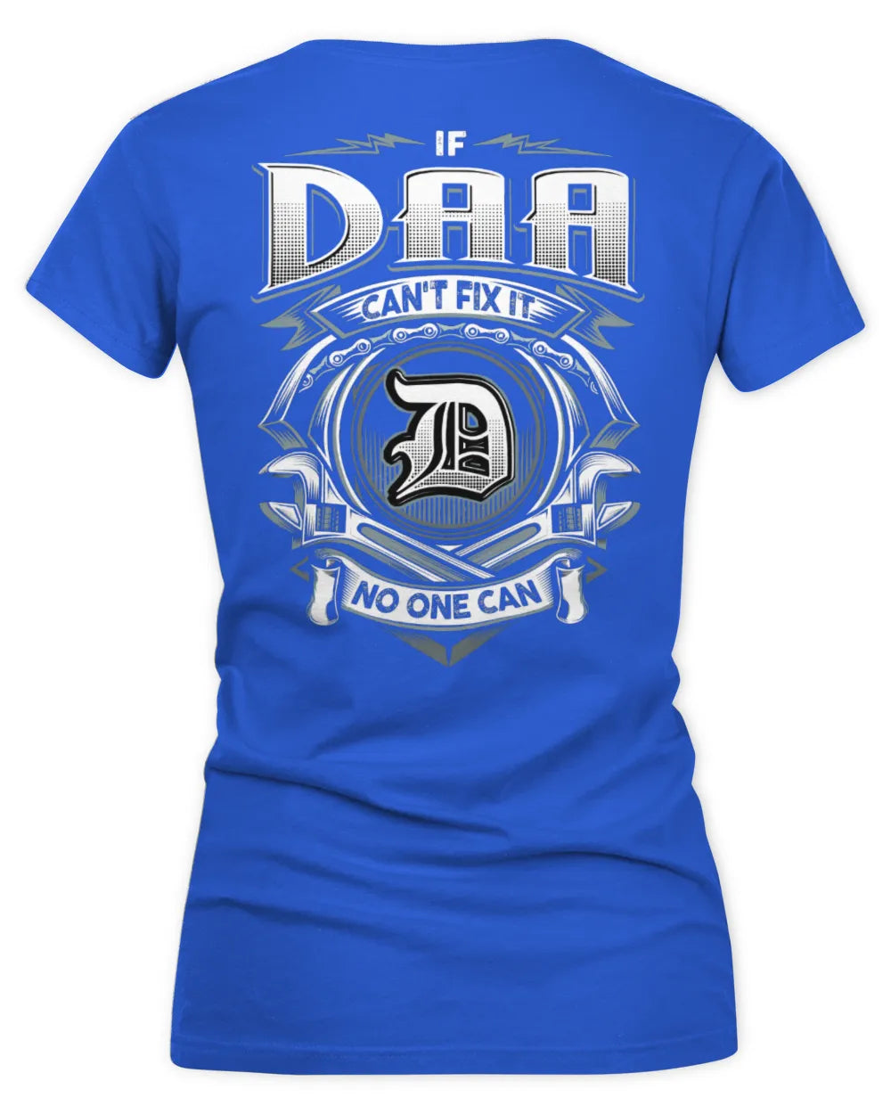 DAA AP81-K4-626 - Personalized Ahmed Quote Apparel “If Ahmed Can't Fix It, No One Can” - Women's V-Neck T-Shirt - Royal