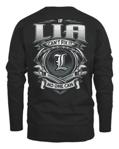 LIA AP81-K4-626 - Personalized Ahmed Quote Apparel “If Ahmed Can't Fix It, No One Can” - Men's Long Sleeved T-Shirt - Black