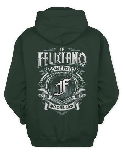 FELICIANO AP81-K4-626 - Personalized Ahmed Quote Apparel “If Ahmed Can't Fix It, No One Can” - Unisex Hoodie - Forest Green