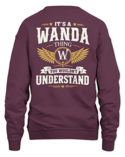 WANDA KT06-M008 It’s a [NAME] Thing – You Wouldn’t Understand | Personalized Vintage T-Shirt - Unisex Sweatshirt - Maroon