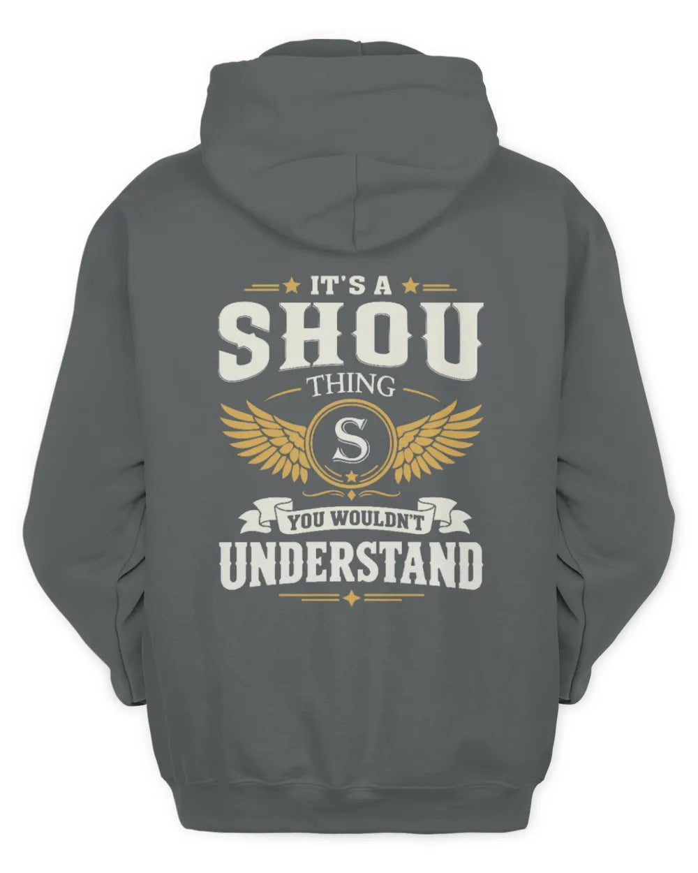 SHOU KT06-M008 It’s a [NAME] Thing – You Wouldn’t Understand | Personalized Vintage T-Shirt - Unisex Hoodie - Charcoal