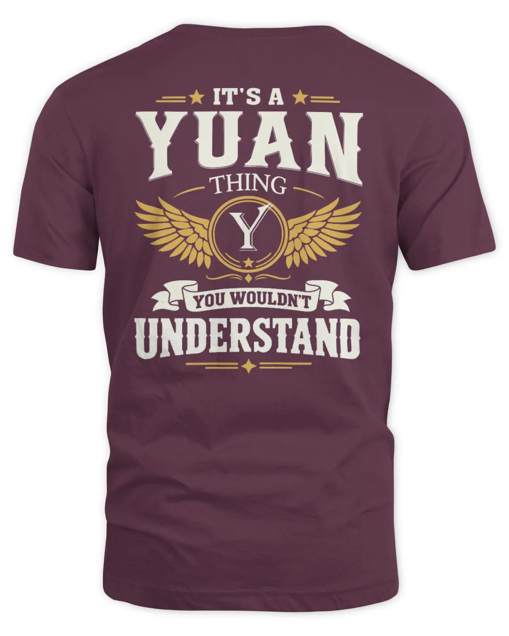 YUAN KT06-M008 It’s a [NAME] Thing – You Wouldn’t Understand | Personalized Vintage T-Shirt - Unisex Standard T-Shirt - Maroon