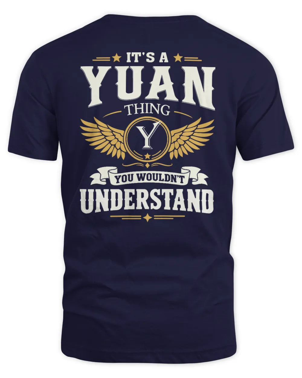 YUAN KT06-M008 It’s a [NAME] Thing – You Wouldn’t Understand | Personalized Vintage T-Shirt - Unisex Standard T-Shirt - Navy