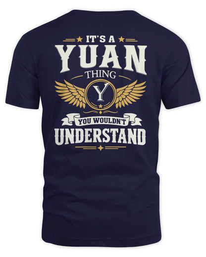 YUAN KT06-M008 It’s a [NAME] Thing – You Wouldn’t Understand | Personalized Vintage T-Shirt - Unisex Standard T-Shirt - Navy