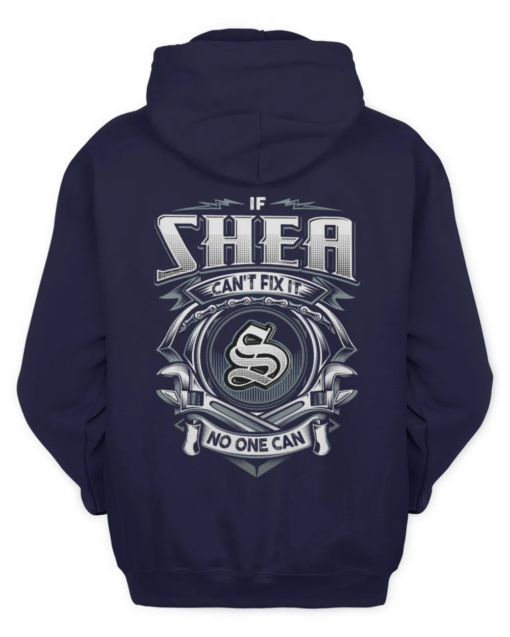 SHEA AP81-K4-626 - Personalized Ahmed Quote Apparel “If Ahmed Can't Fix It, No One Can” - Unisex Hoodie - Navy