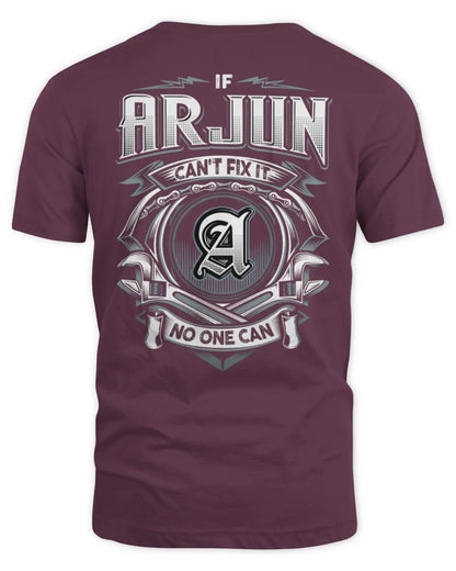 ARJUN AP81-K4-626 - Personalized Ahmed Quote Apparel “If Ahmed Can't Fix It, No One Can” - Unisex Standard T-Shirt - Maroon