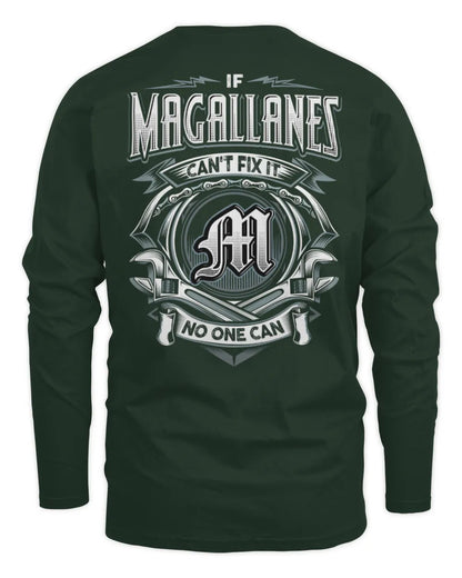 MAGALLANES AP81-K4-626 - Personalized Ahmed Quote Apparel “If Ahmed Can't Fix It, No One Can” - Men's Long Sleeved T-Shirt - Forest Green