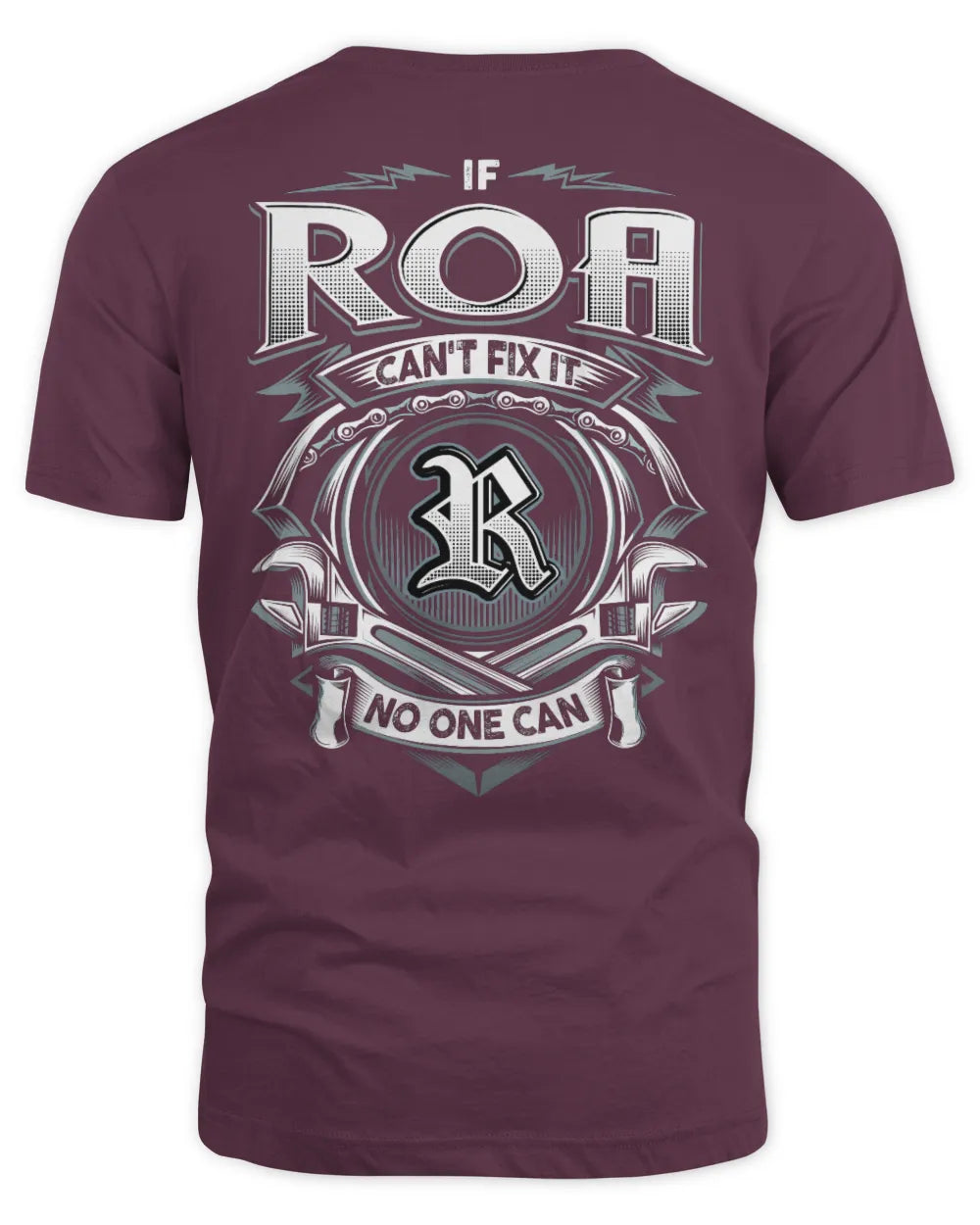 ROA AP81-K4-626 - Personalized Ahmed Quote Apparel “If Ahmed Can't Fix It, No One Can” - Unisex Standard T-Shirt - Maroon