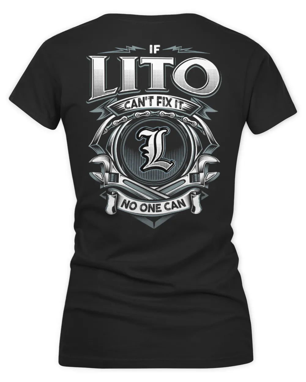 LITO AP81-K4-626 - Personalized Ahmed Quote Apparel “If Ahmed Can't Fix It, No One Can” - Women's V-Neck T-Shirt - Black