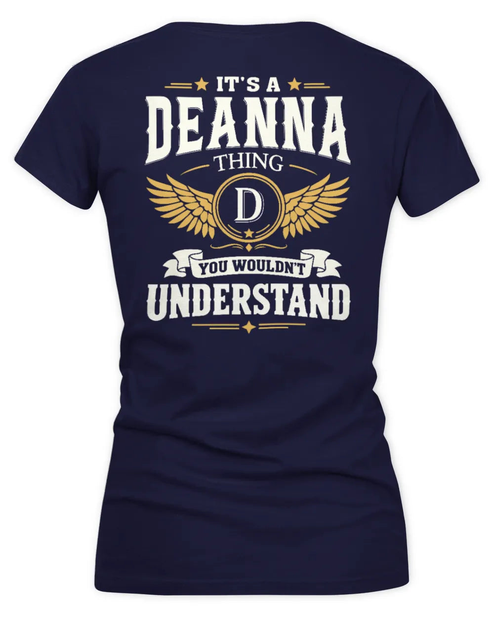 DEANNA KT06-M008 It’s a [NAME] Thing – You Wouldn’t Understand | Personalized Vintage T-Shirt - Women's V-Neck T-Shirt - Navy