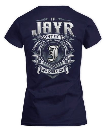 JAYR AP81-K4-626 - Personalized Ahmed Quote Apparel “If Ahmed Can't Fix It, No One Can” - Women's Standard T-Shirt - Navy