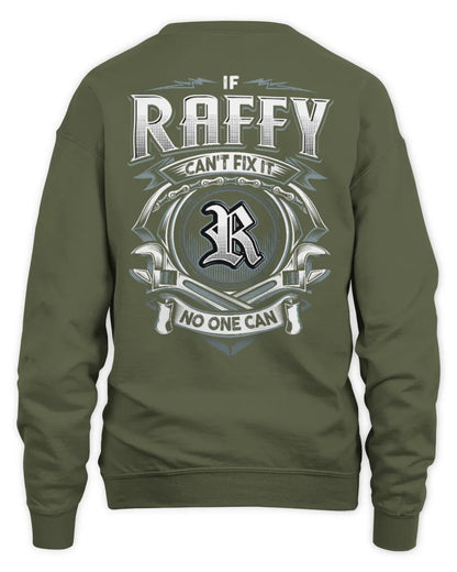 RAFFY AP81-K4-626 - Personalized Ahmed Quote Apparel “If Ahmed Can't Fix It, No One Can” - Unisex Sweatshirt - Military Green