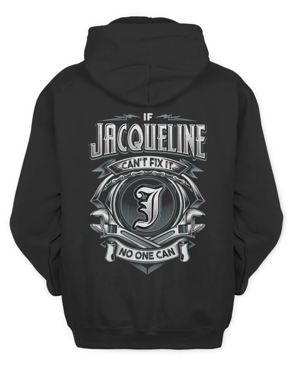 JACQUELINE AP81-K4-626 - Personalized Ahmed Quote Apparel “If Ahmed Can't Fix It, No One Can” - Unisex Hoodie - Black