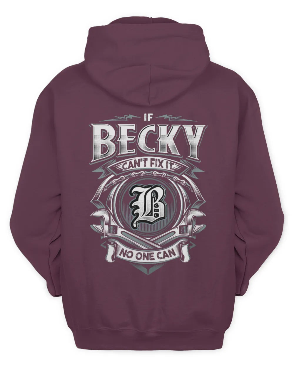 BECKY AP81-K4-626 - Personalized Ahmed Quote Apparel “If Ahmed Can't Fix It, No One Can” - Unisex Hoodie - Maroon