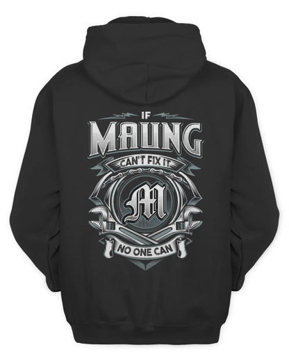 MAUNG AP81-K4-626 - Personalized Ahmed Quote Apparel “If Ahmed Can't Fix It, No One Can” - Unisex Hoodie - Black