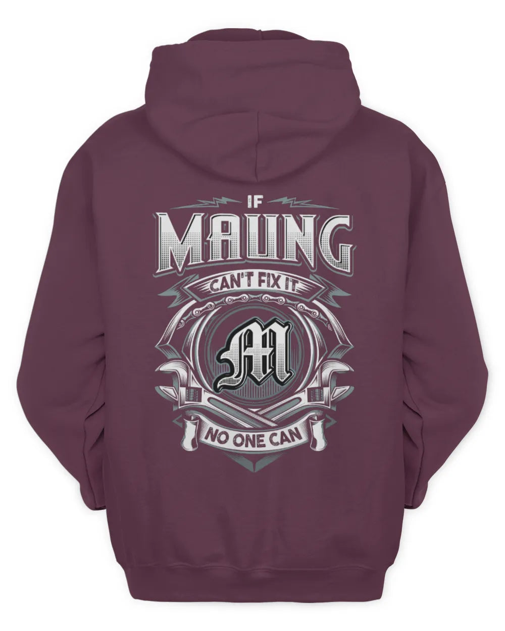 MAUNG AP81-K4-626 - Personalized Ahmed Quote Apparel “If Ahmed Can't Fix It, No One Can” - Unisex Hoodie - Maroon