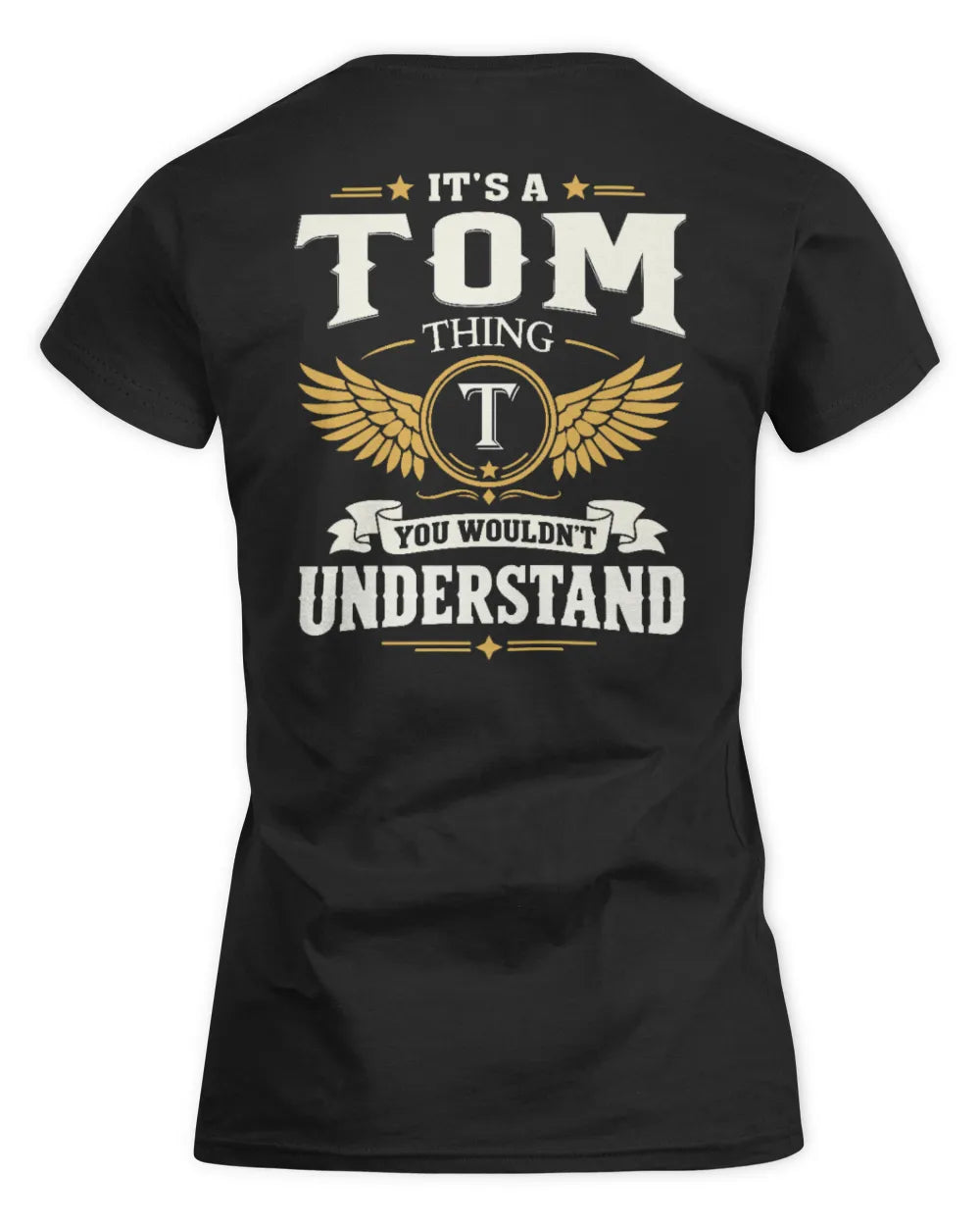 TOM KT06-M008 It’s a [NAME] Thing – You Wouldn’t Understand | Personalized Vintage T-Shirt - Women's Standard T-Shirt - Black