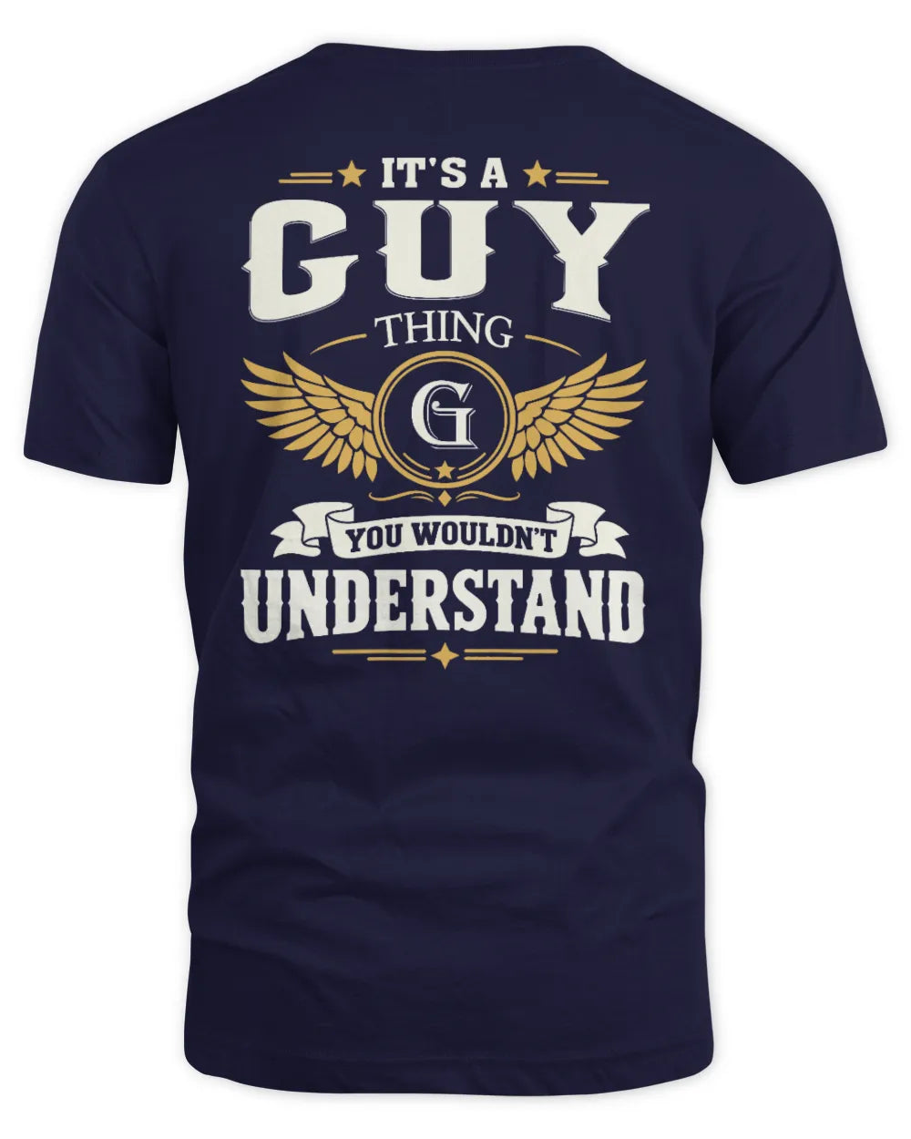 GUY KT06-M008 It’s a [NAME] Thing – You Wouldn’t Understand | Personalized Vintage T-Shirt - Unisex Standard T-Shirt - Navy