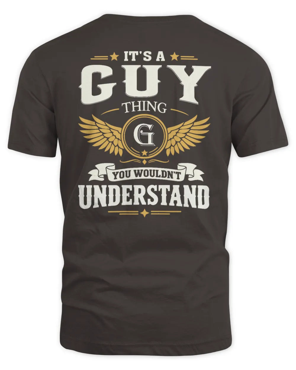 GUY KT06-M008 It’s a [NAME] Thing – You Wouldn’t Understand | Personalized Vintage T-Shirt - Unisex Standard T-Shirt - Dark Chocolate