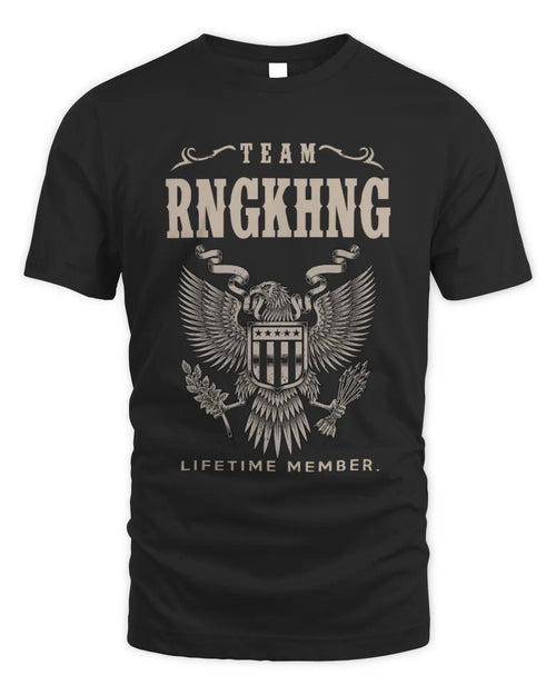RNGKHNG TP06-K82 – Personalized Classic Style Apparel “Team NAME Lifetime Member” - Unisex Standard T-Shirt - Black