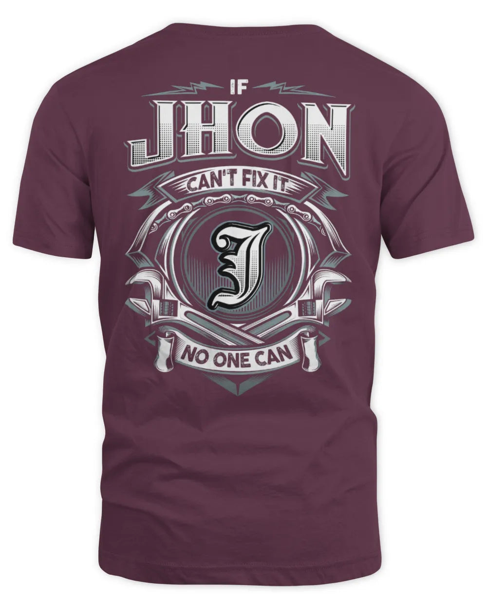 JHON AP81-K4-626 - Personalized Ahmed Quote Apparel “If Ahmed Can't Fix It, No One Can” - Unisex Standard T-Shirt - Maroon