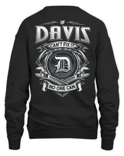 DAVIS AP81-K4-626 - Personalized Ahmed Quote Apparel “If Ahmed Can't Fix It, No One Can” - Unisex Sweatshirt - Black