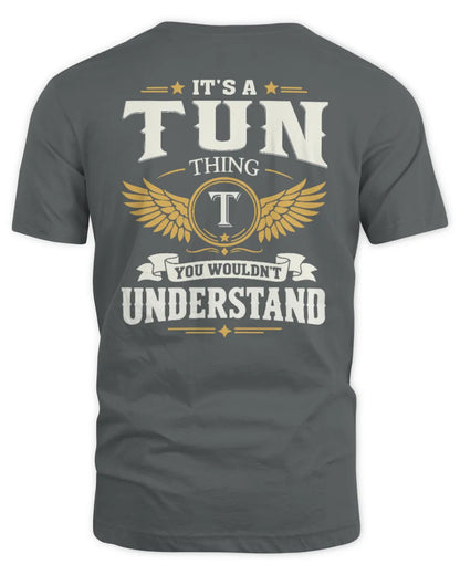 TUN KT06-M008 It’s a [NAME] Thing – You Wouldn’t Understand | Personalized Vintage T-Shirt - Unisex Standard T-Shirt - Charcoal