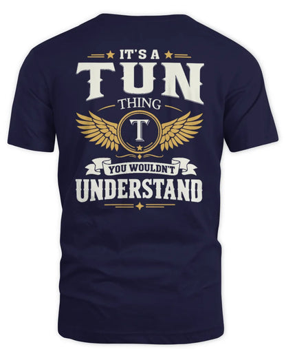 TUN KT06-M008 It’s a [NAME] Thing – You Wouldn’t Understand | Personalized Vintage T-Shirt - Unisex Standard T-Shirt - Navy