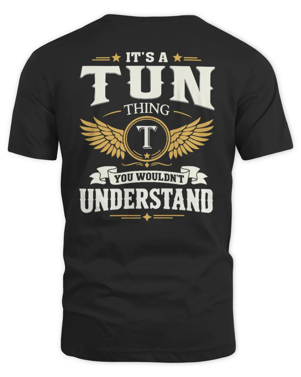 TUN KT06-M008 It’s a [NAME] Thing – You Wouldn’t Understand | Personalized Vintage T-Shirt - Unisex Standard T-Shirt - Black
