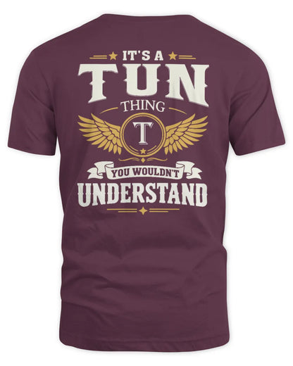 TUN KT06-M008 It’s a [NAME] Thing – You Wouldn’t Understand | Personalized Vintage T-Shirt - Unisex Standard T-Shirt - Maroon