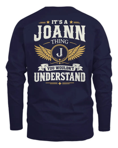 JOANN KT06-M008 It’s a [NAME] Thing – You Wouldn’t Understand | Personalized Vintage T-Shirt - Men's Long Sleeved T-Shirt - Navy