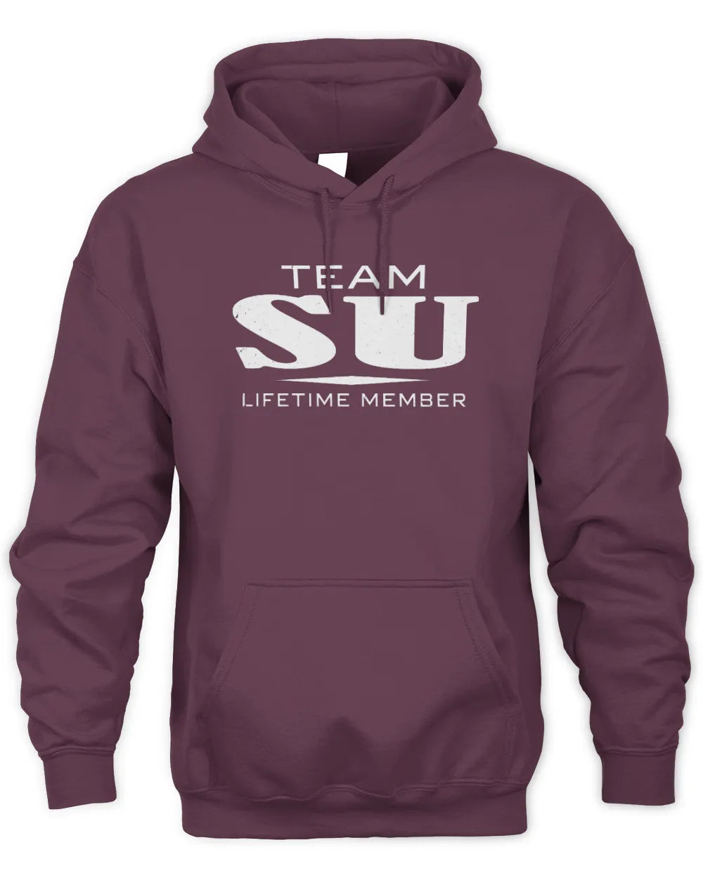 SU BL62-K4-128 - Personalized “Team NAME Lifetime Member” - Unisex Hoodie - Maroon