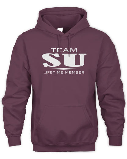 SU BL62-K4-128 - Personalized “Team NAME Lifetime Member” - Unisex Hoodie - Maroon