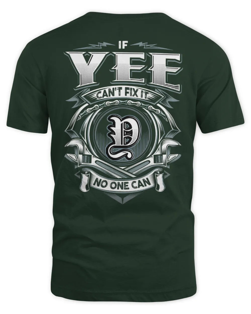 YEE AP81-K4-626 - Personalized Ahmed Quote Apparel “If Ahmed Can't Fix It, No One Can” - Unisex Standard T-Shirt - Forest Green