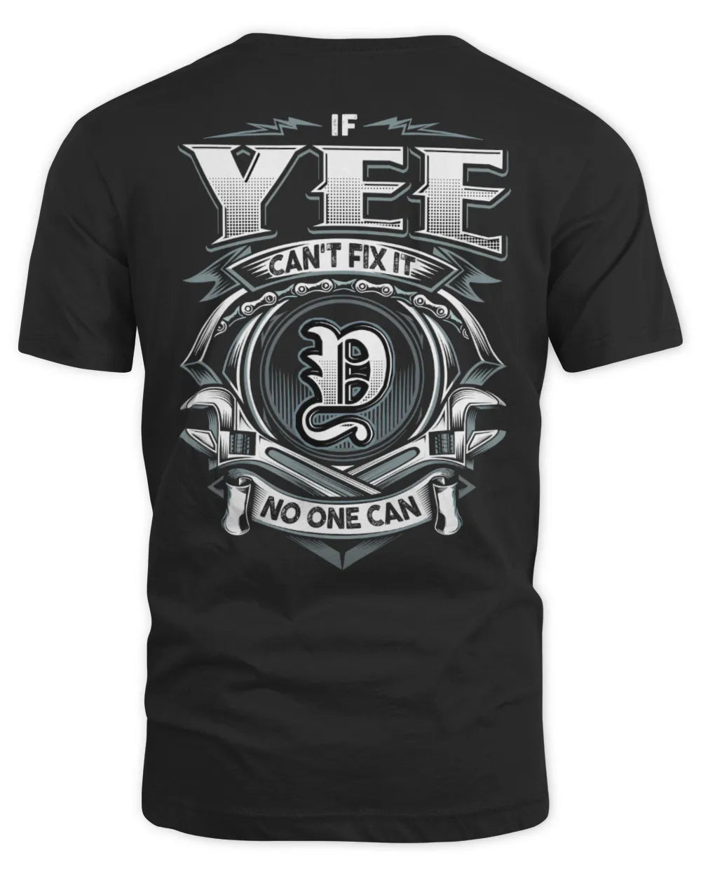 YEE AP81-K4-626 - Personalized Ahmed Quote Apparel “If Ahmed Can't Fix It, No One Can” - Unisex Standard T-Shirt - Black