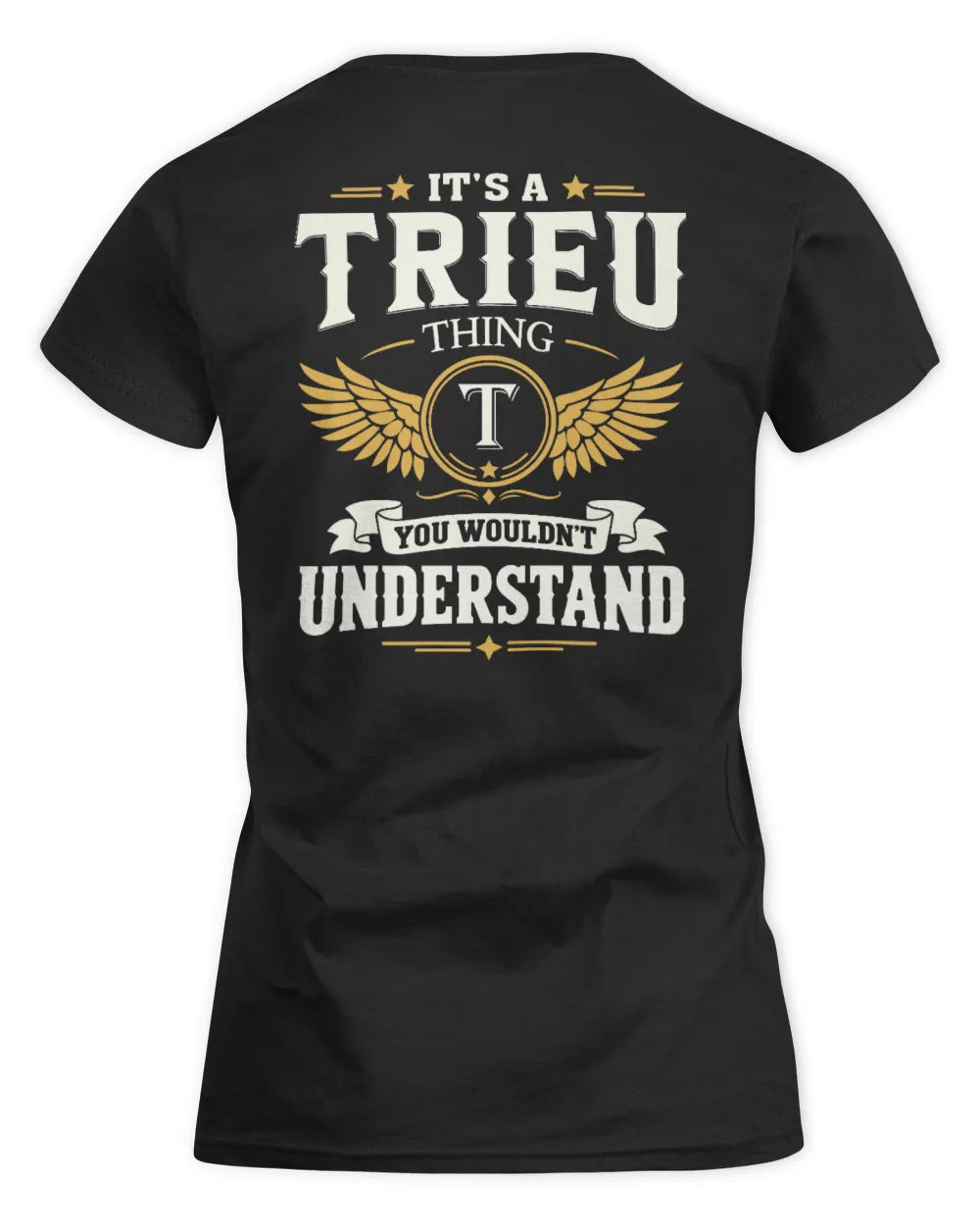 TRIEU KT06-M008 It’s a [NAME] Thing – You Wouldn’t Understand | Personalized Vintage T-Shirt - Women's Standard T-Shirt - Black