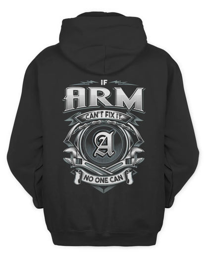 ARM AP81-K4-626 - Personalized Ahmed Quote Apparel “If Ahmed Can't Fix It, No One Can” - Unisex Hoodie - Black